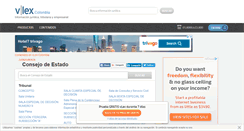 Desktop Screenshot of consejo-estado.vlex.com.co