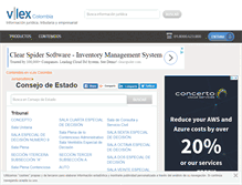 Tablet Screenshot of consejo-estado.vlex.com.co