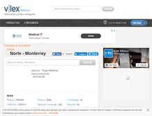 Tablet Screenshot of norte-monterrey.vlex.com.mx