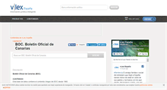 Desktop Screenshot of boc-canarias.vlex.es
