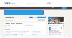 Desktop Screenshot of legislacion.vlex.com.co