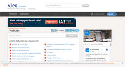 Desktop Screenshot of noticias.vlex.com.co