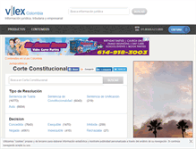Tablet Screenshot of corte-constitucional.vlex.com.co