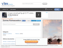 Tablet Screenshot of correo-farmaceutico.vlex.es
