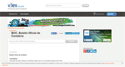 Desktop Screenshot of boc-cantabria.vlex.es