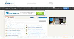 Desktop Screenshot of legislacion.vlex.com.mx