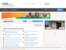 Tablet Screenshot of legislacion.vlex.com.mx