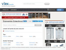 Tablet Screenshot of convenios.vlex.es