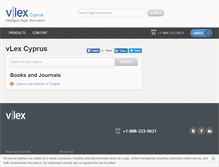 Tablet Screenshot of cy.vlex.com