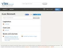 Tablet Screenshot of dk.vlex.com