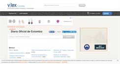 Desktop Screenshot of diario-oficial.vlex.com.co