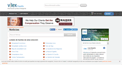 Desktop Screenshot of prensa.vlex.es