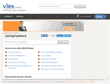 Tablet Screenshot of jurisprudence.vlex.fr