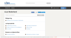 Desktop Screenshot of nl.vlex.com