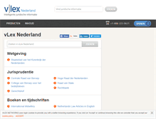 Tablet Screenshot of nl.vlex.com